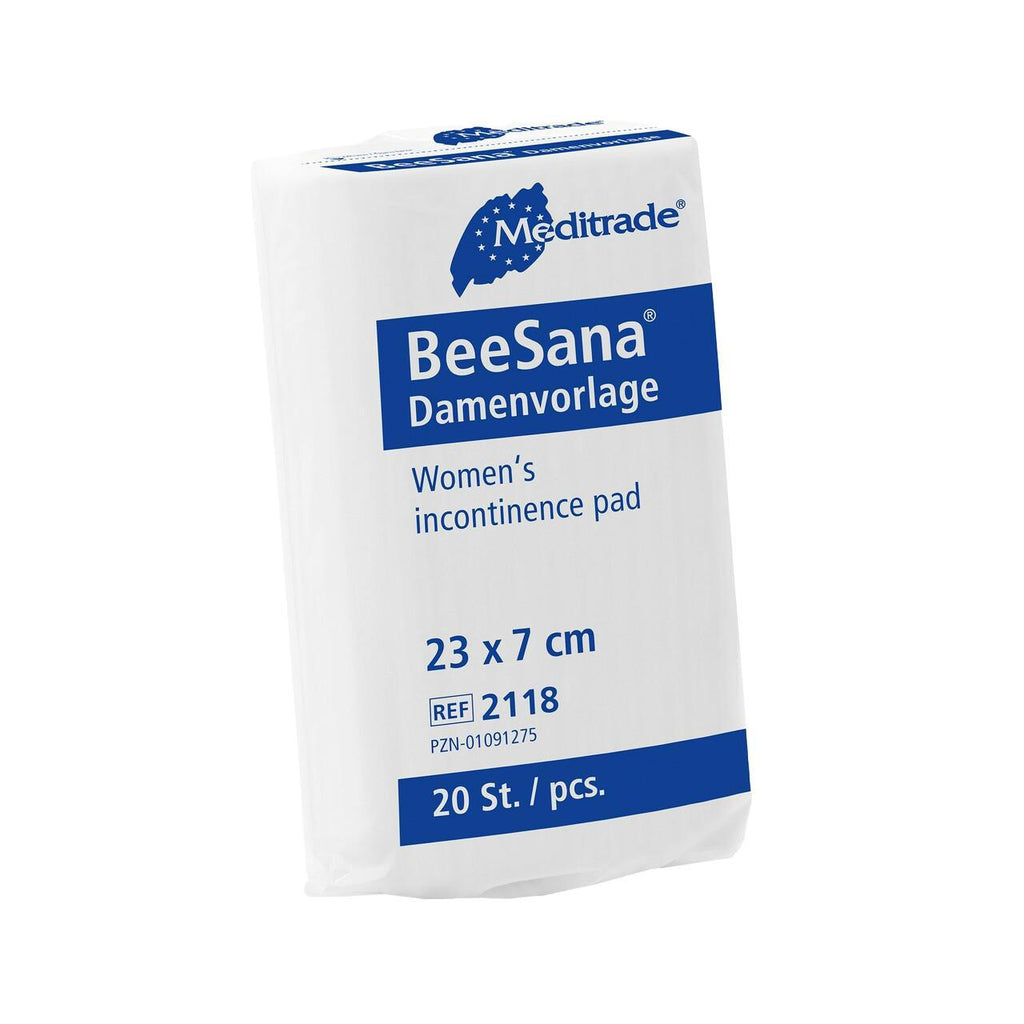Meditrade BeeSana Damenvorlage 7 x 23 cm - Packung á 20 Stück - WeCare+