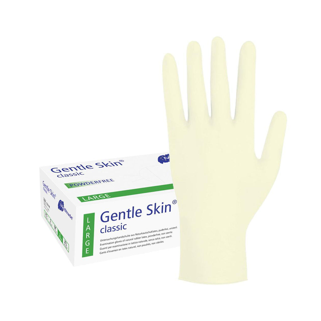 Meditrade Latexhandschuhe Gentle Skin compact+ - Box á 100 Stück - WeCare+