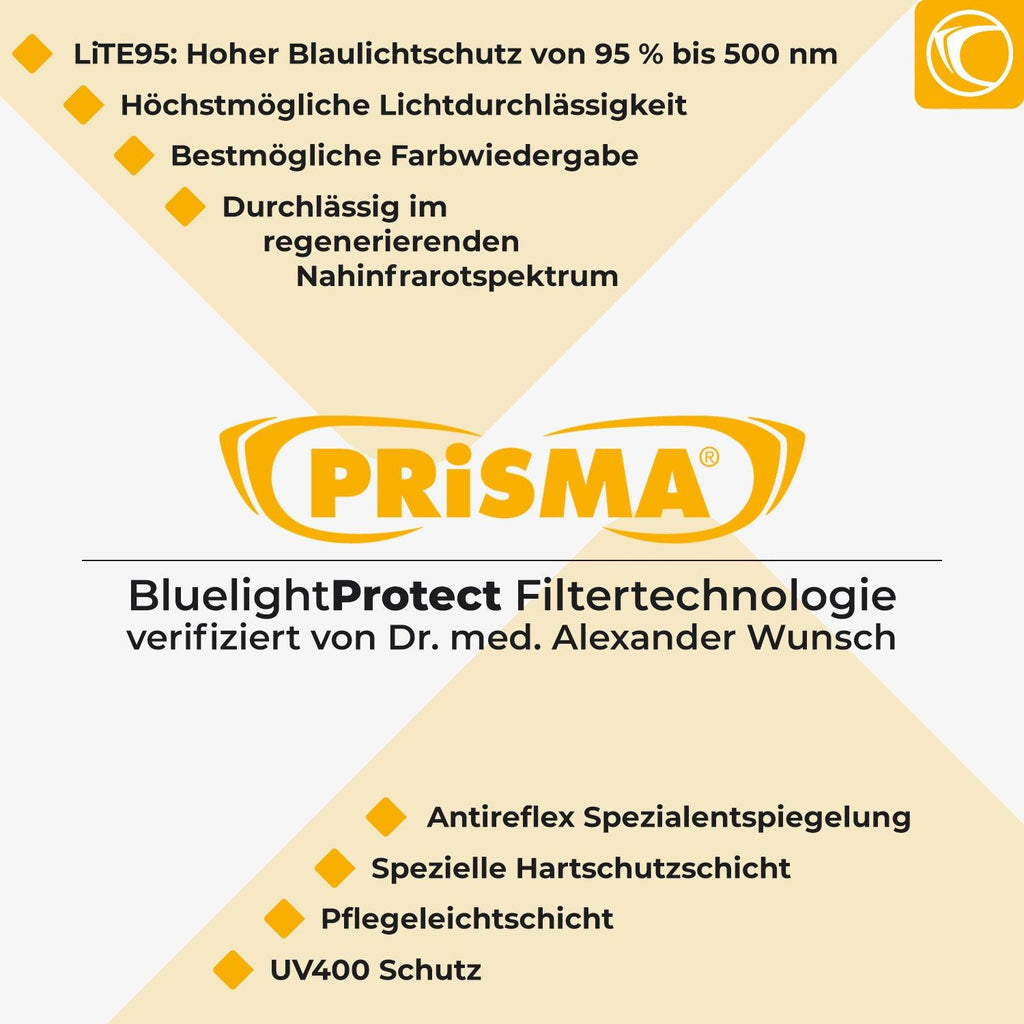 Prisma Frankfurt LITE95 Blaulichtfilter-Brille - WeCare+