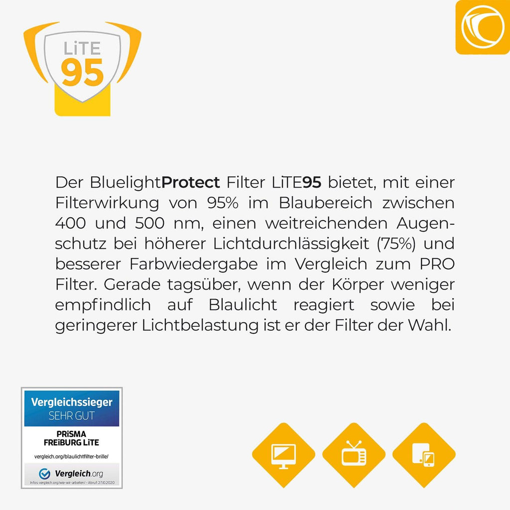 Prisma Freiburg LITE95 Blaulichtfilter-Brille - WeCare+