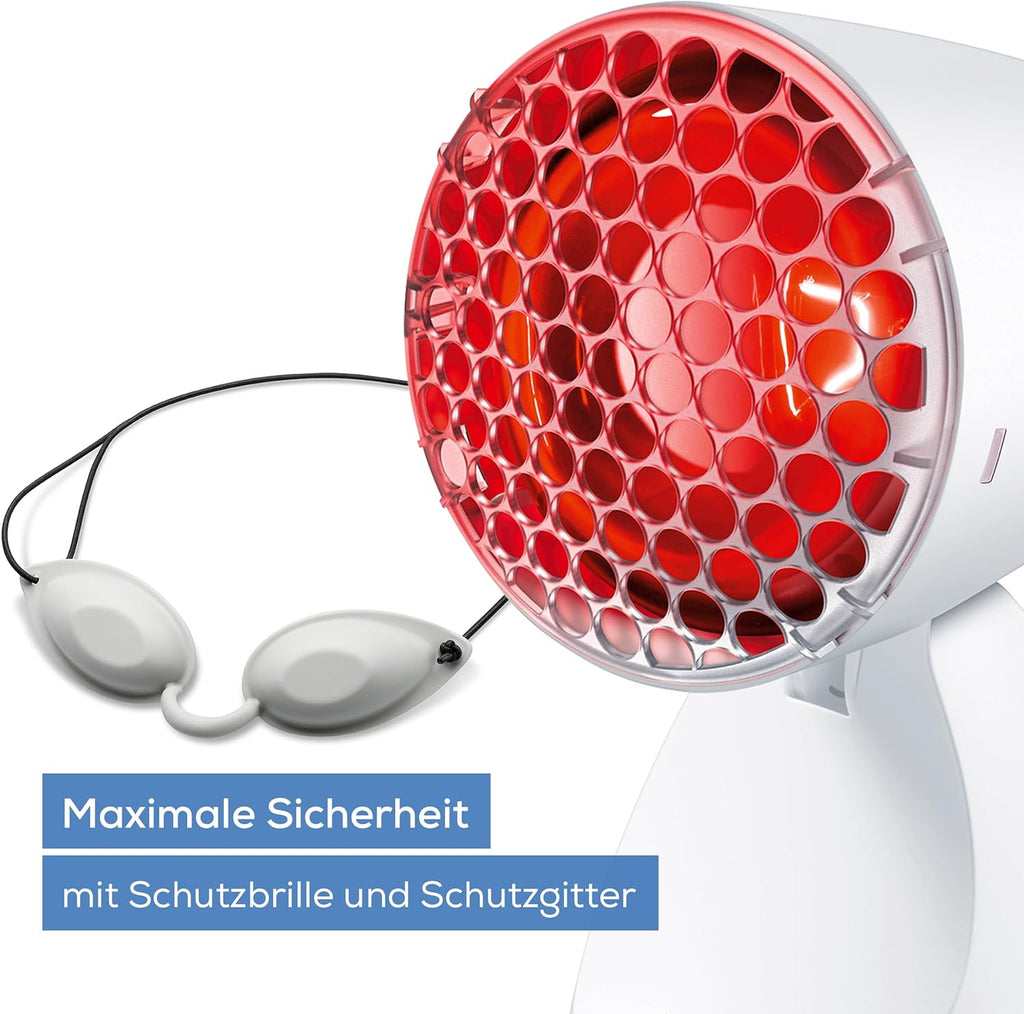 Medel Rotlichtlampe mit Schutzbrille