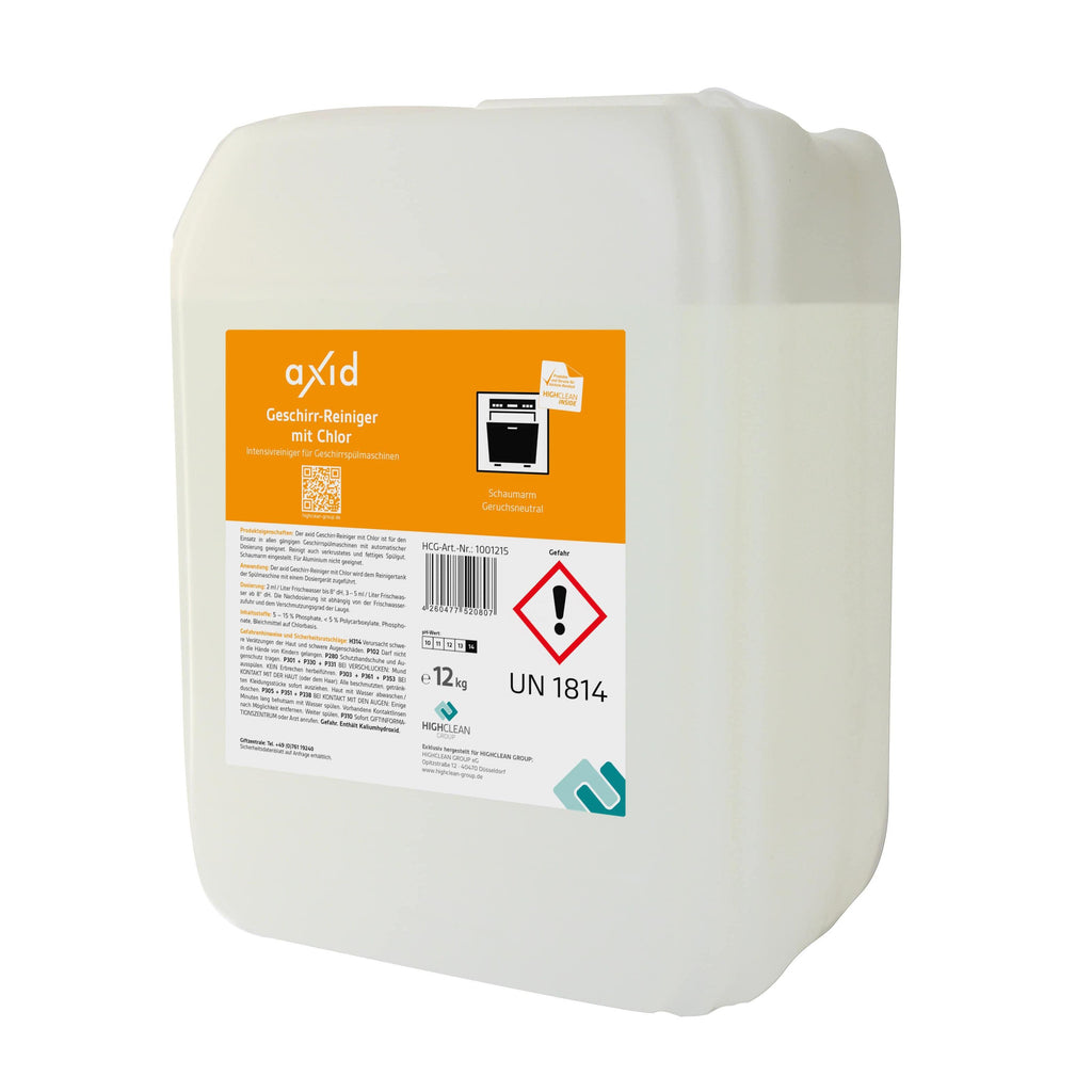 Axid Geschirr Reiniger m. Chlor, 12kg - WeCare+