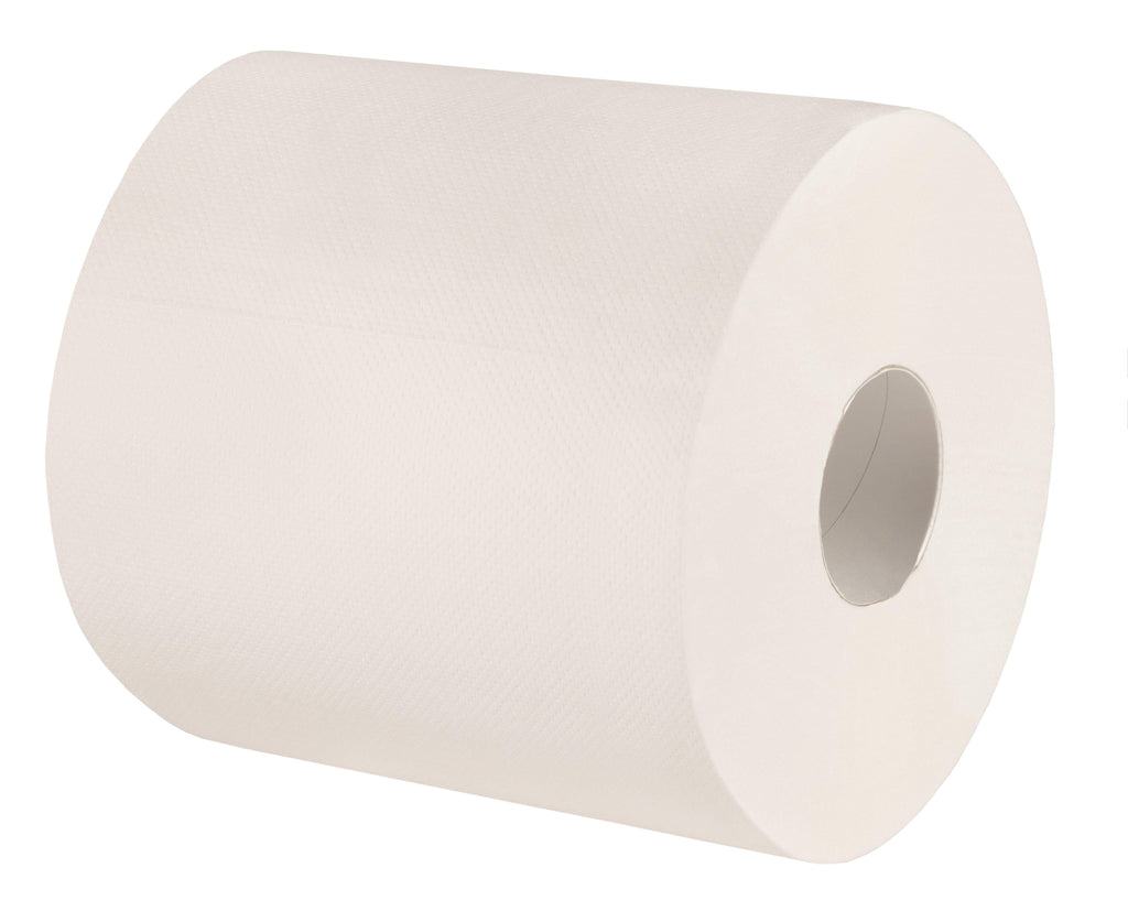 Huchtemeier Papier Handtuchpapierrolle 2-lg, weiß, 6 Rll. - WeCare+